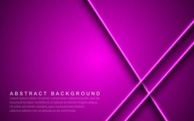 Soyut geometrik neon çizgiler. Sancak desenli arkaplan vektörü illüstrasyonu