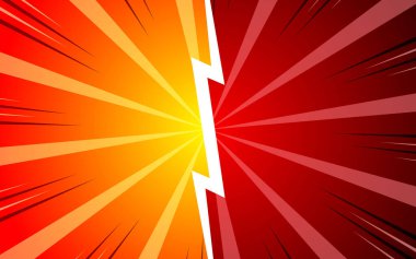 Çizgi film dövüş şablonuna karşı mizah. Vektör illüstrasyonu EPS 10.