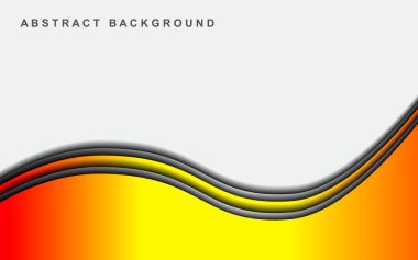 Metin ve ileti tasarımı için beyaz boşlukta üst üste binen kağıt katmanlarının vektör arkaplanı