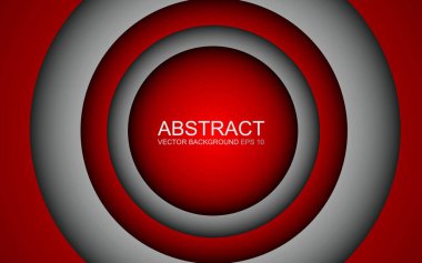 Mezuniyet geçmişi. Soyut daire kağıt kesimi pürüzsüz renk kompozisyonu. Vektör illüstrasyonu EPS 10.