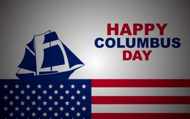 Columbus Günün kutlu olsun, ABD Arkaplanı, ABD bayrağıyla Kolomb Günü Kutlaması