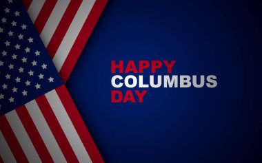 Columbus Günü Arka plan Tasarımı. Pankart, Poster, Tebrik Kartı.