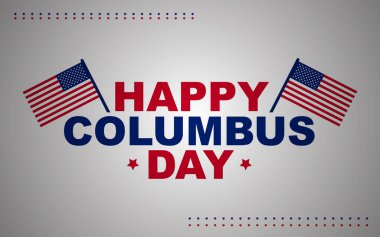 Mutlu Columbus Günü ABD İmza Arkaplanı