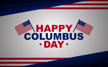 Columbus Günü. Tatil konsepti. Arkaplan, afiş, kart, metin yazımlı poster şablonu.