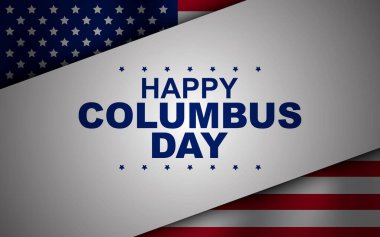 Columbus Günü Arka plan Tasarımı. Pankart, Poster, Tebrik Kartı.