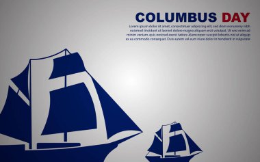 Columbus Günü Arkaplan Kopyalama Uzayı