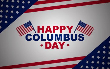 Columbus Günü Arka plan Tasarımı. Pankart, Poster, Tebrik Kartı.