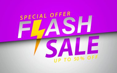 Flaş indirimli bayrak şablon tanıtımı