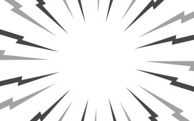 Manga Radyasyon Hız Çizgileri Komedi Efekti. Harekete Geçme ve Zorlama Anime Kitabı için Flash Strip Odaklıyor.