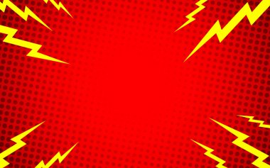 gök gürültüsü illüstrasyonlu soyut pop sanat arkaplanı