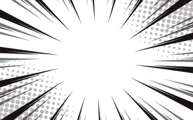 Beyaz arka planda hızlı hız çizgileri. Anime çizgi çizgi çizgi çizgi hareketi efekti.