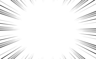 Çizgi romanlar için hız efektli çizgi roman çizgileri.