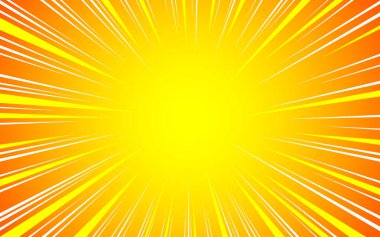 Yarım tonluk Pop Art Style Starburst Model Çizgi Film Arkaplan Klasik ton ışık efekti. Vektör illüstrasyonu