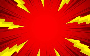 Şimşekleri gösteren komik bir arkaplan