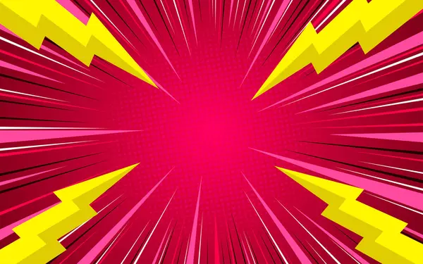 Gök gürültülü, soyut pop sanat arkaplanı. vektör illüstrasyonu