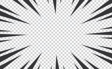 Soyut komik yakınlaştırma arkaplan vektörü çizimi