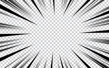 Pop sanat çizgi romanı geçmişi. Siyah ve beyaz vektör gösterimi