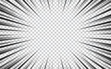 Şeffaf arkaplanda çizgi roman yarım ton etkisi. vektör illüstrasyonu.