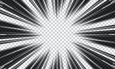 Çizgi roman olarak hız çizgileri 