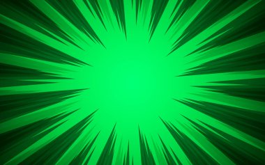 Hız çizgileri, radyal ışınlar ve yarım tonlu pop sanat arkaplanı. Çizgi film Vektör İllüstrasyonu