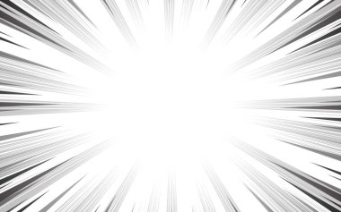 Manga hız çizgileri, komik anime radyal etki arka planı. çizgi roman için hareket veya hareket eylemi, süper kahraman patlama arka planı için flaş ışını çerçevesi.