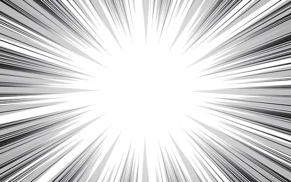 Beyaz arkaplan üzerinde çizgi roman etkisi olarak hız çizgileri