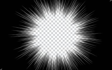 Saydam arkaplan üzerinde yoğunlaşmış satırları olan manga çizgi romanı