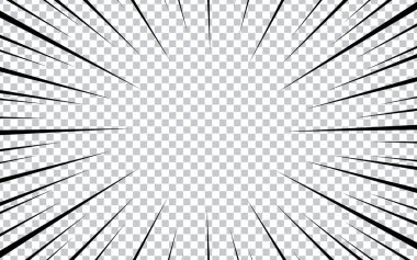 Şeffaf arkaplanda retro pop sanat tarzında yarım tonlu çizgi roman.