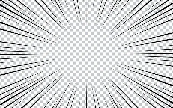 Manga çizgi romanı için hız çizgileri. 