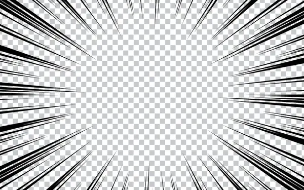 Çizgi romanlar için hız efektli çizgi roman çizgileri. Süper kahraman eylemi, patlama arkaplanı, manga hız çerçevesi.