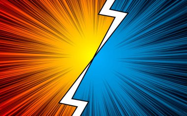 Dövüş düellosu meydan okuma takımı çizgi film karikatür yarım ton arkaplan, Retro pop sanat illüstrasyon şablonu