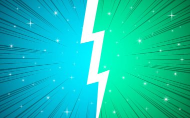 Çizgi roman çerçeveye karşı. Düello dövüş ya da yüzleşme takımı çizgi film karikatür yarım ton arka plan, süper kahraman şampiyonluk yarışması. Retro pop sanat illüstrasyon vektör şablonu