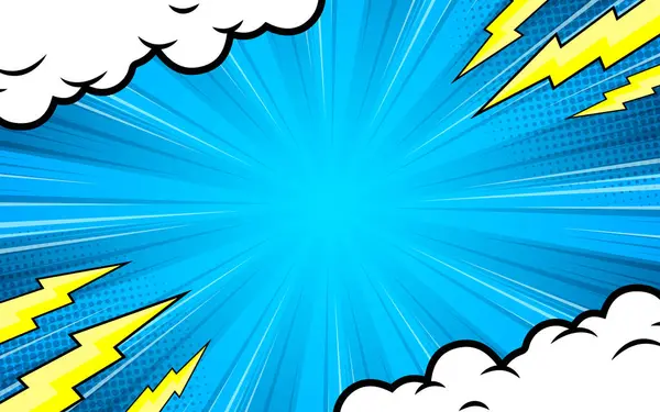 bulutlu ve ışınlı çizgi arkaplan