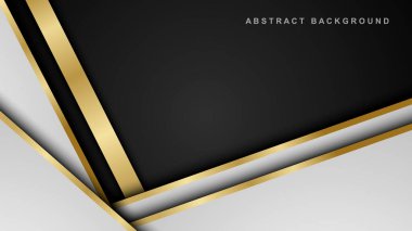 lüks premium arkaplan ve altın çizgiler.