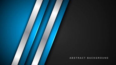 Soyut örtüşen arkaplan. Vektör kağıdı şablonu düz çizgiler ve gölgelerle keser. Moda desenli bir arka plan. Vektör illüstrasyonu