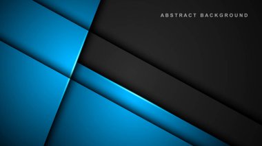 Soyut örtüşen arkaplan. Vektör kağıdı şablonu düz çizgiler ve gölgelerle keser. Moda desenli bir arka plan. Vektör illüstrasyonu