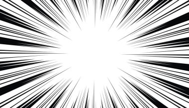 Çizgi roman arka planı. Manga hız çerçevesi.