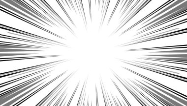 Yarım tonlu manga mizahı. Siyah ve beyaz vektör arkaplan illüstrasyonu.