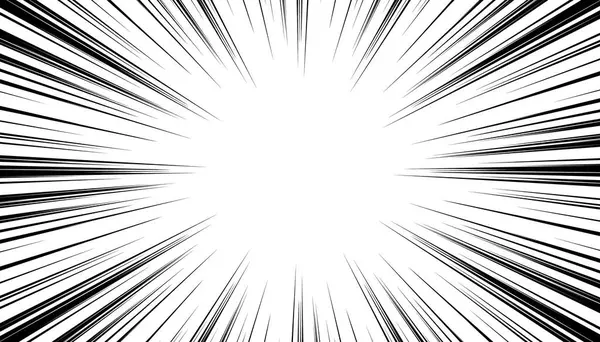 Manga çizgi roman patlama arkaplanı siyah beyaz