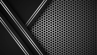 Arkaplan çizgileri ve desenli üst üste bindirme tasarımları ile birleştirildi