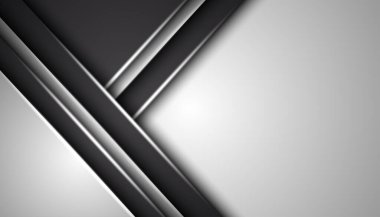 Soyut geometrik katmanlar arka planda üst üste biniyor. Fotokopi alanı olan lüks ve zarif bir arka plan. Vektör illüstrasyonu