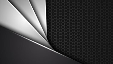 Uzayda üst üste binen katmanlarla soyut arkaplan. Web afişi, el ilanı, kart kapağı veya broşür kapağı için grafik tasarım biçimi biçimi konsepti