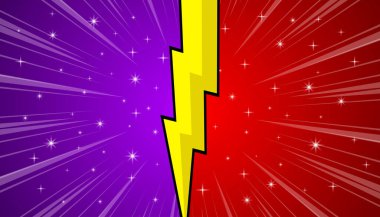 Çizgi filme karşı gök gürültüsü.