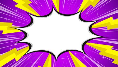 Çizgi Film Arkaplan Tasarım Şablonu. vektör illüstrasyonu.