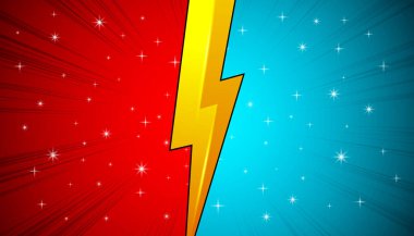 Karşı dövüş arka plan çizgi roman tasarımı.