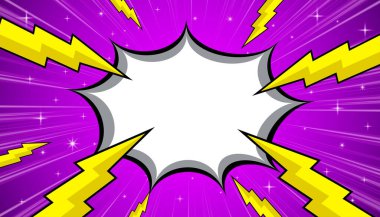 Arkaplanlı boş çizgi film şablonu.