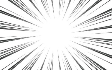 Boş siyah ve beyaz çizgi roman özet arkaplan şablonu