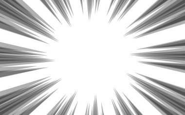 Çizgi roman aksiyon hattı. Hız çizgisi manga çerçevesi. 