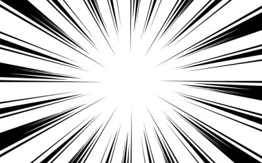 Yarım tonlu siyah beyaz manga karikatür arkaplanı. Vektör illüstrasyonu