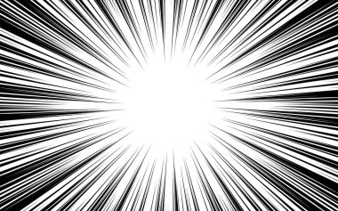 Yarım tonlu manga mizahı. Siyah ve beyaz vektör arkaplan illüstrasyonu.